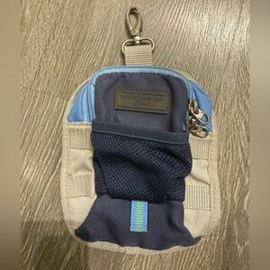 Pottery Barn Kids Navy, Light Blue & Khaki Clip Pouch